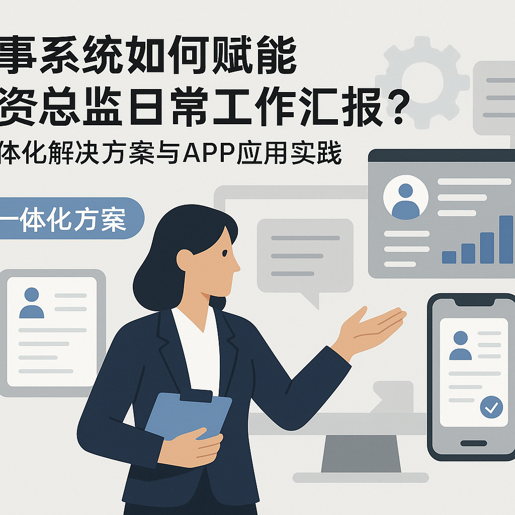 人事系统如何赋能人资总监日常工作汇报？一体化解决方案与APP应用实践