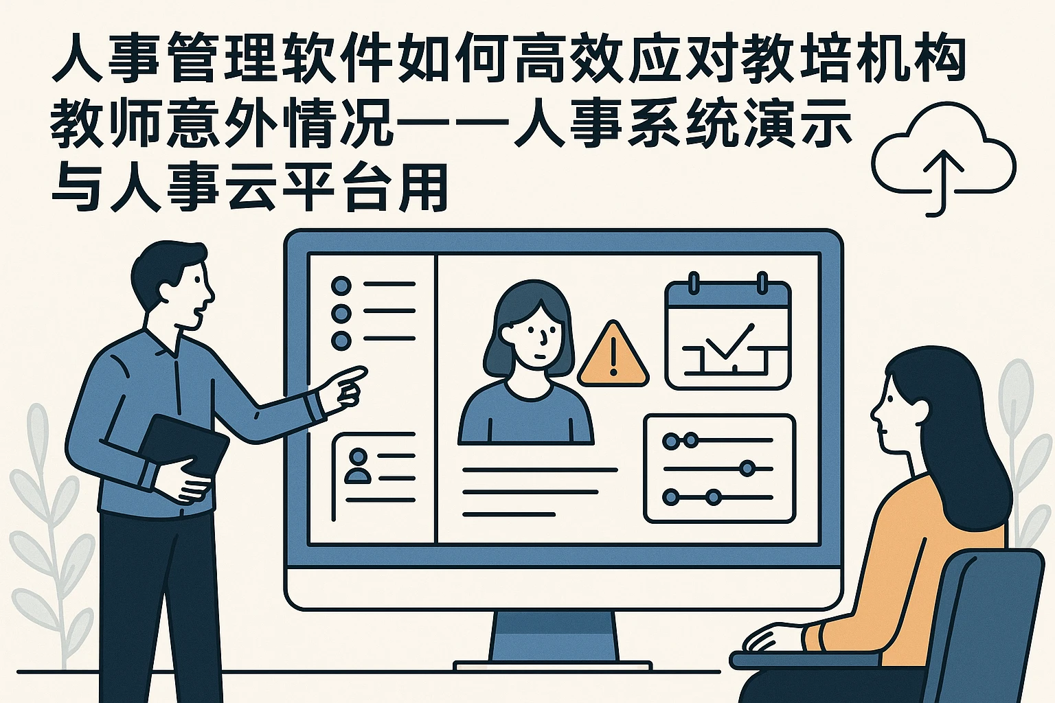 人事管理软件如何高效应对教培机构教师意外情况——人事系统演示与人事云平台应用