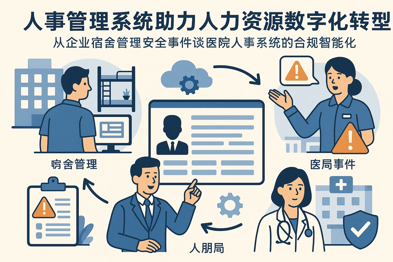 人事管理系统助力人力资源数字化转型——从企业宿舍管理安全事件谈医院人事系统的合规智能化
