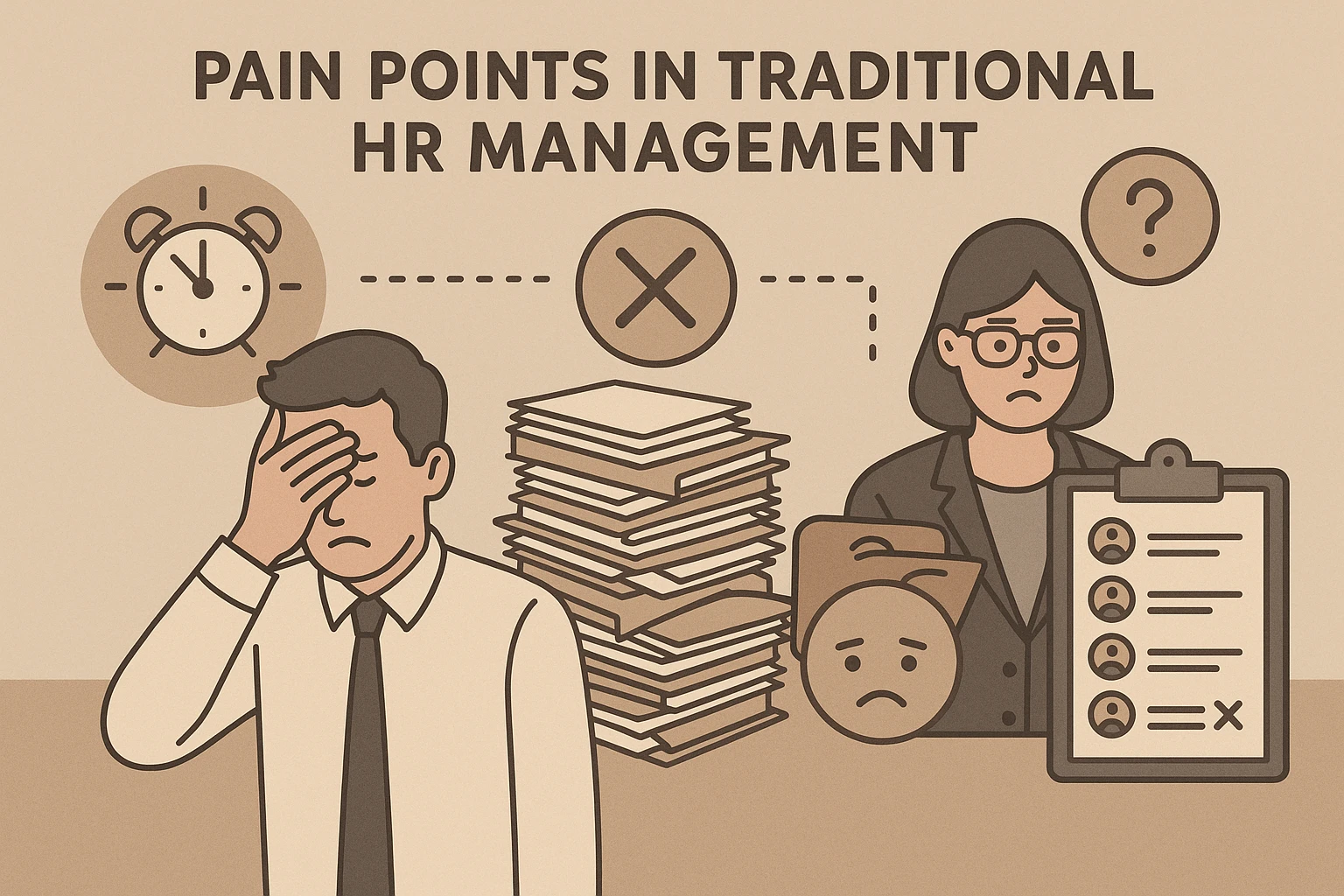 传统人事管理中的痛点