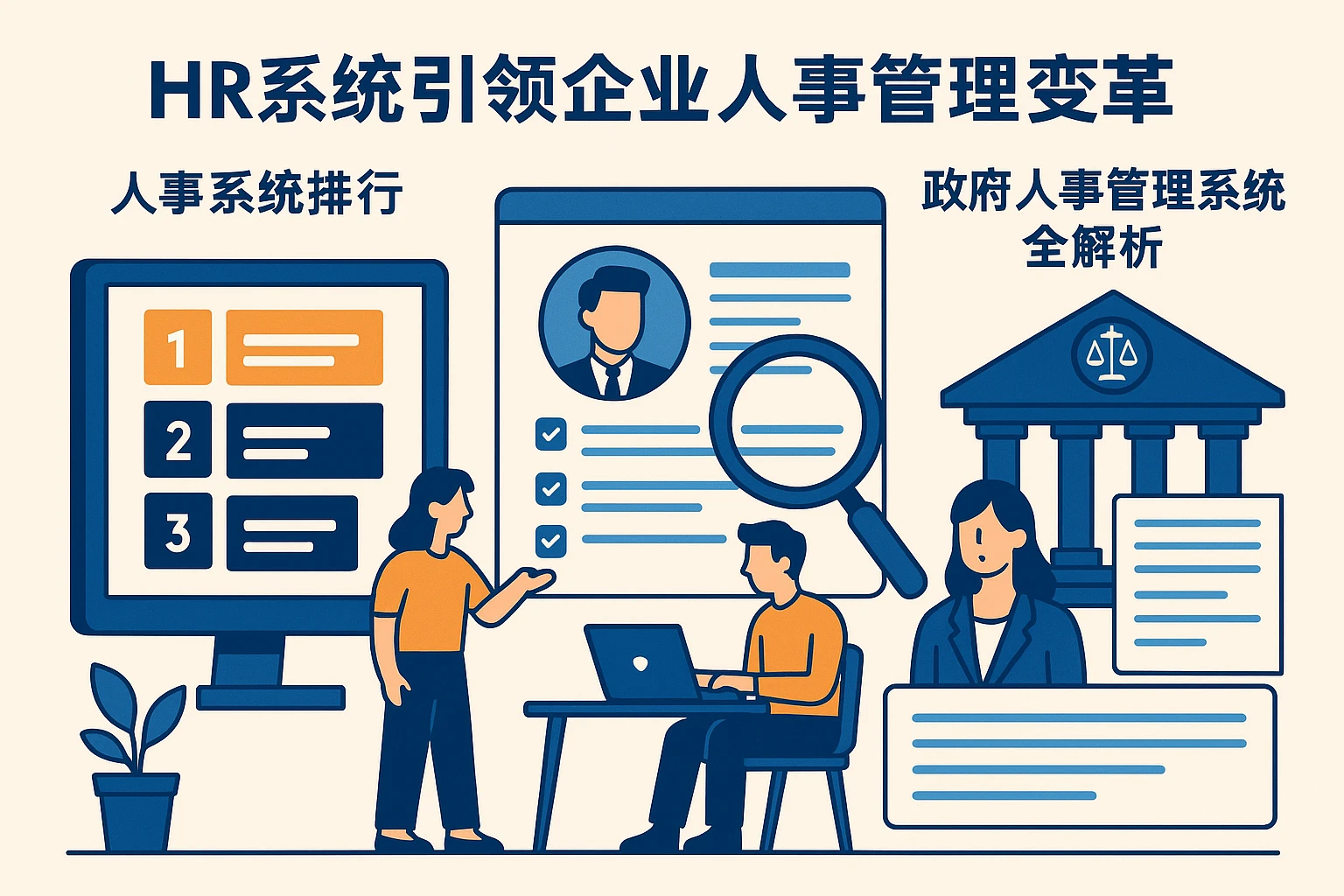 HR系统引领企业人事管理变革:人事系统排行榜与政府人事管理系统全解析