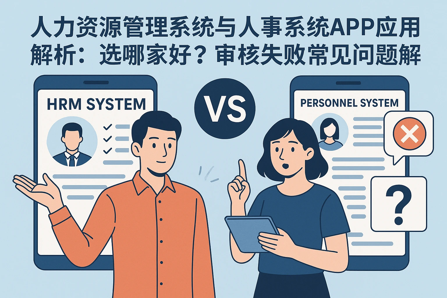 人力资源管理系统与人事系统APP应用解析：选哪家好？审核失败常见问题解答