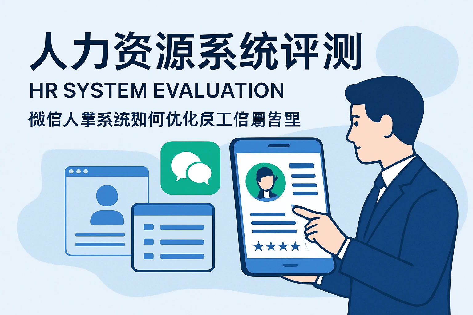人力资源系统评测：微信人事系统如何优化员工信息管理