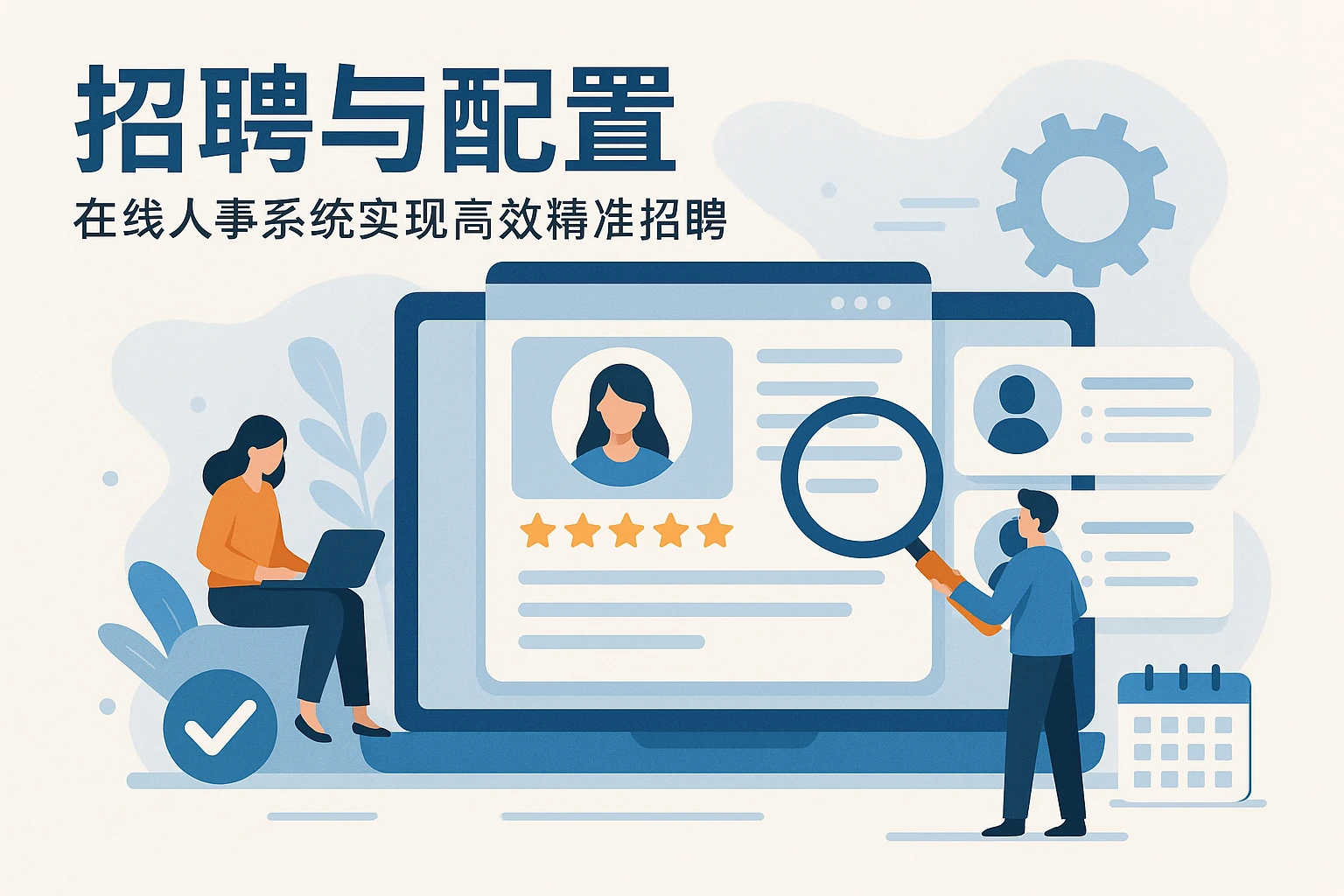 招聘与配置：在线人事系统实现高效精准招聘