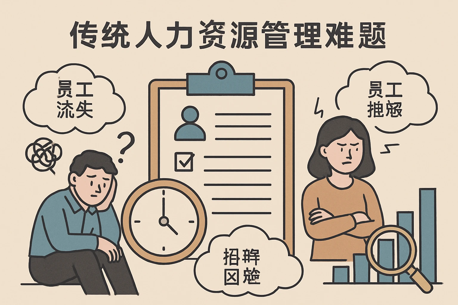 传统人力资源管理难题