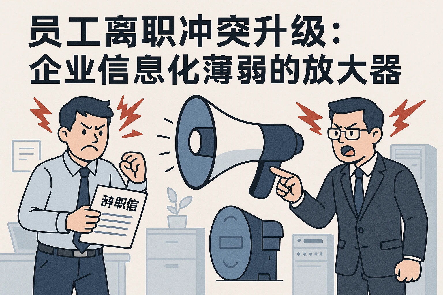 员工离职冲突升级：企业信息化薄弱的放大器