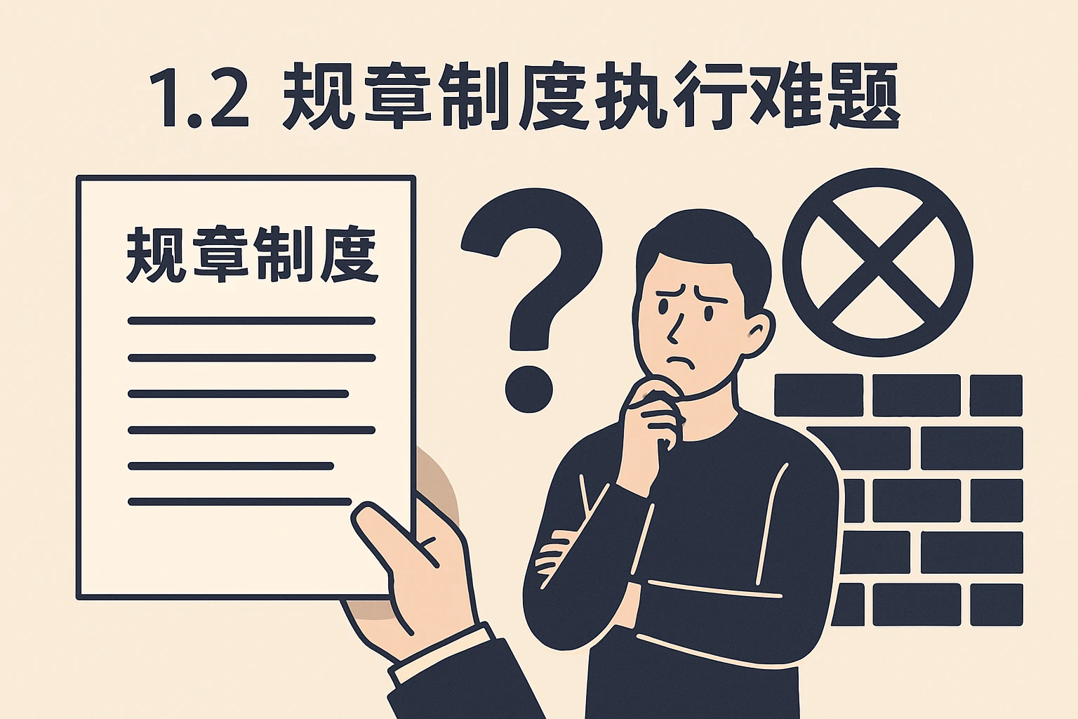 1.2 规章制度执行难题