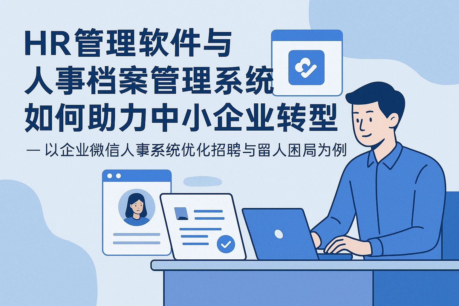 HR管理软件与人事档案管理系统如何助力中小企业转型 —— 以企业微信人事系统优化招聘与留人困局为例