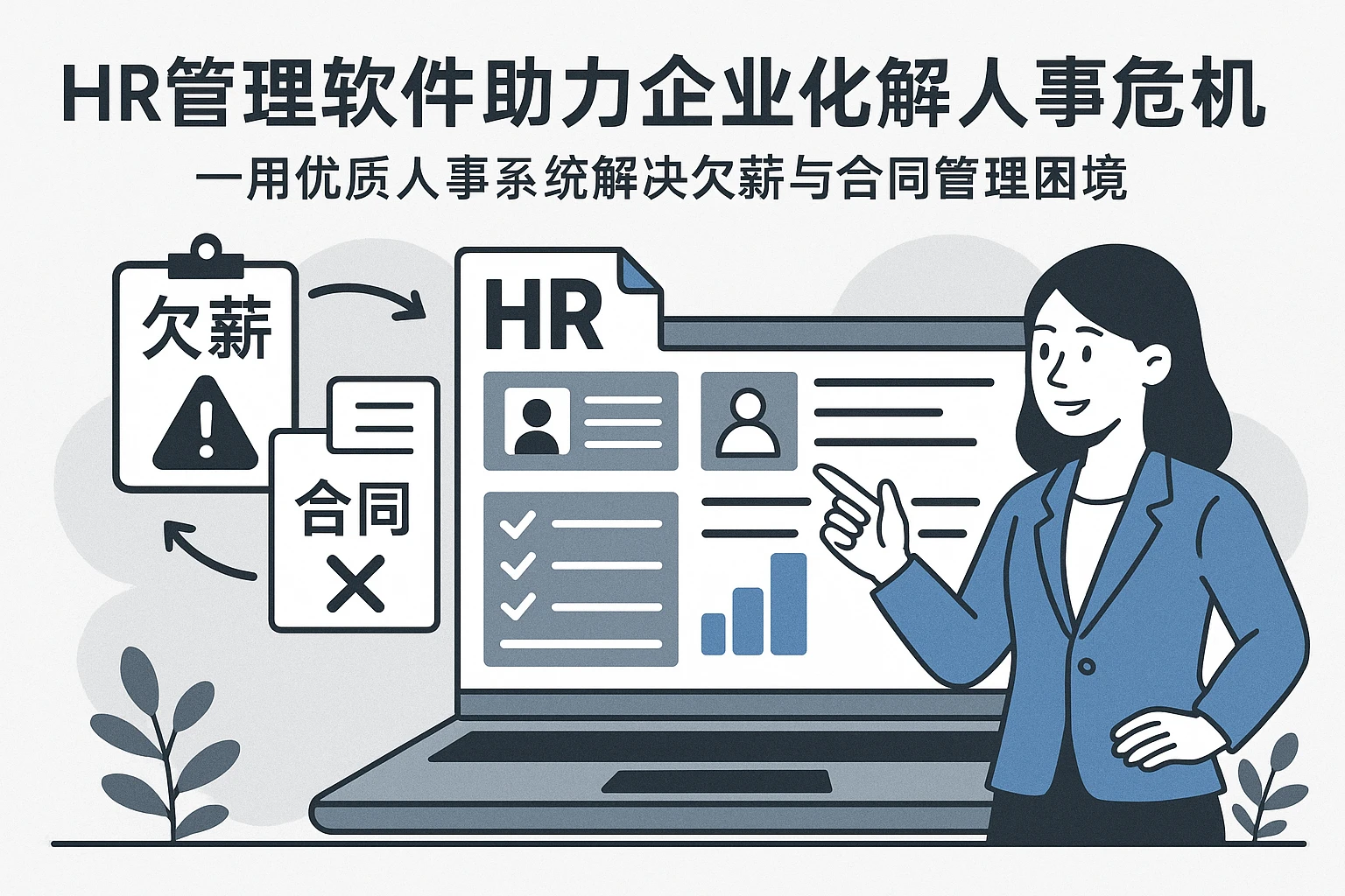 HR管理软件助力企业化解人事危机——用优质人事系统解决欠薪与合同管理困境