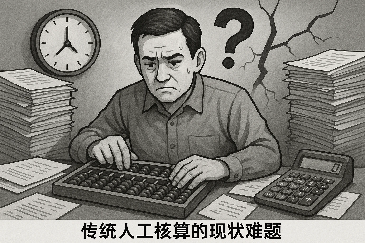 传统人工核算的现状难题