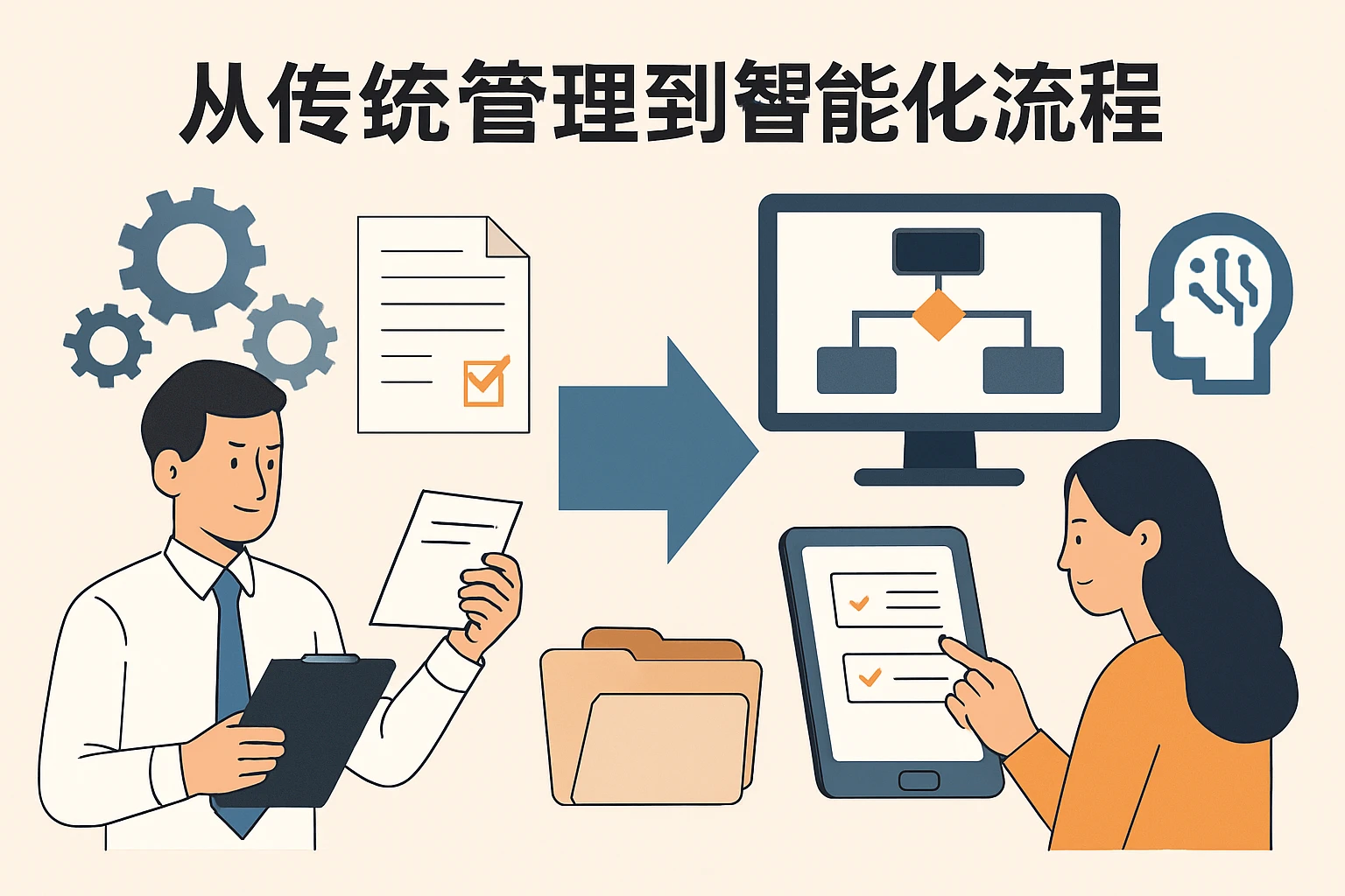 从传统管理到智能化流程
