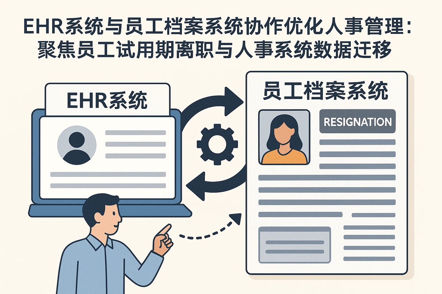 EHR系统与员工档案系统协作优化人事管理：聚焦员工试用期离职与人事系统数据迁移