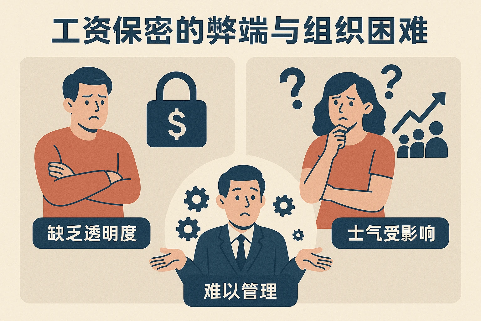 工资保密的弊端与组织困难
