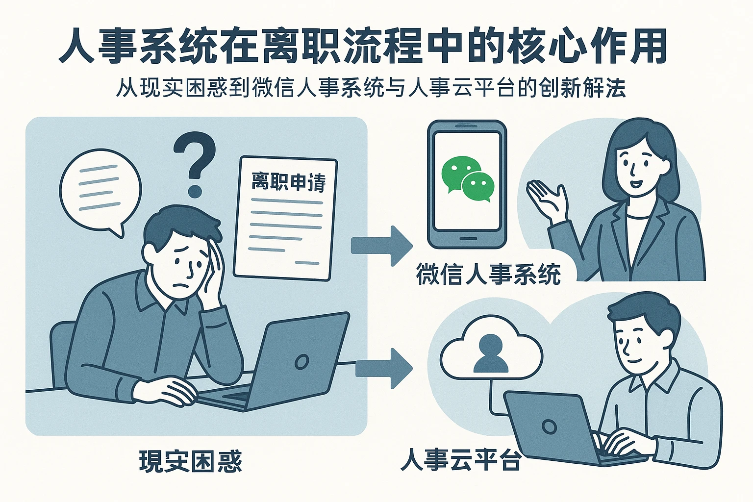 人事系统在离职流程中的核心作用——从现实困惑到微信人事系统与人事云平台的创新解法