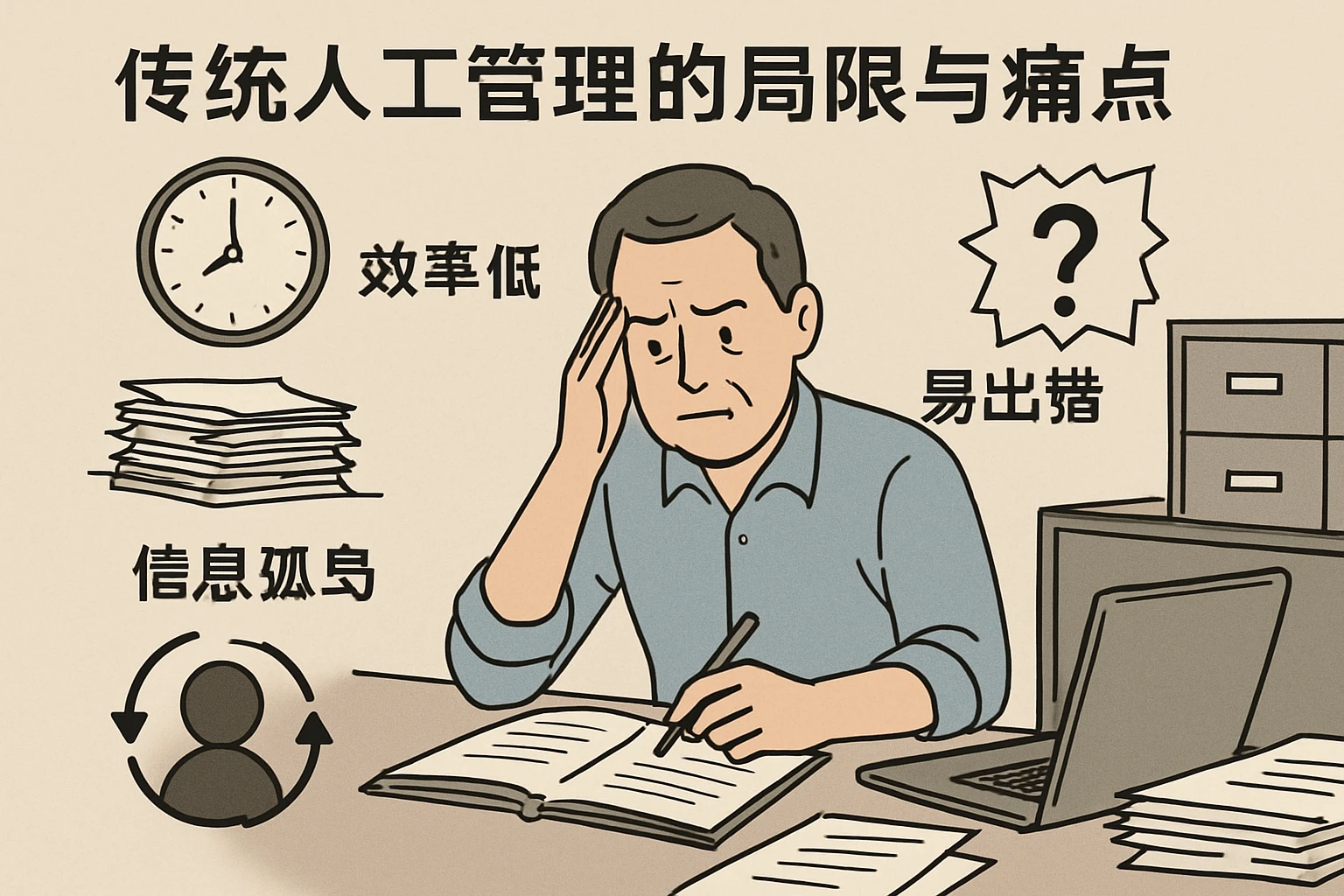 传统人工管理的局限与痛点