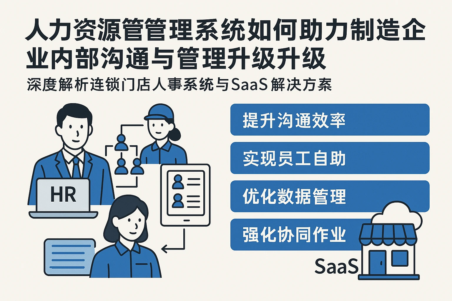 人力资源管理系统如何助力制造企业内部沟通与管理升级——深度解析连锁门店人事系统与SaaS解决方案