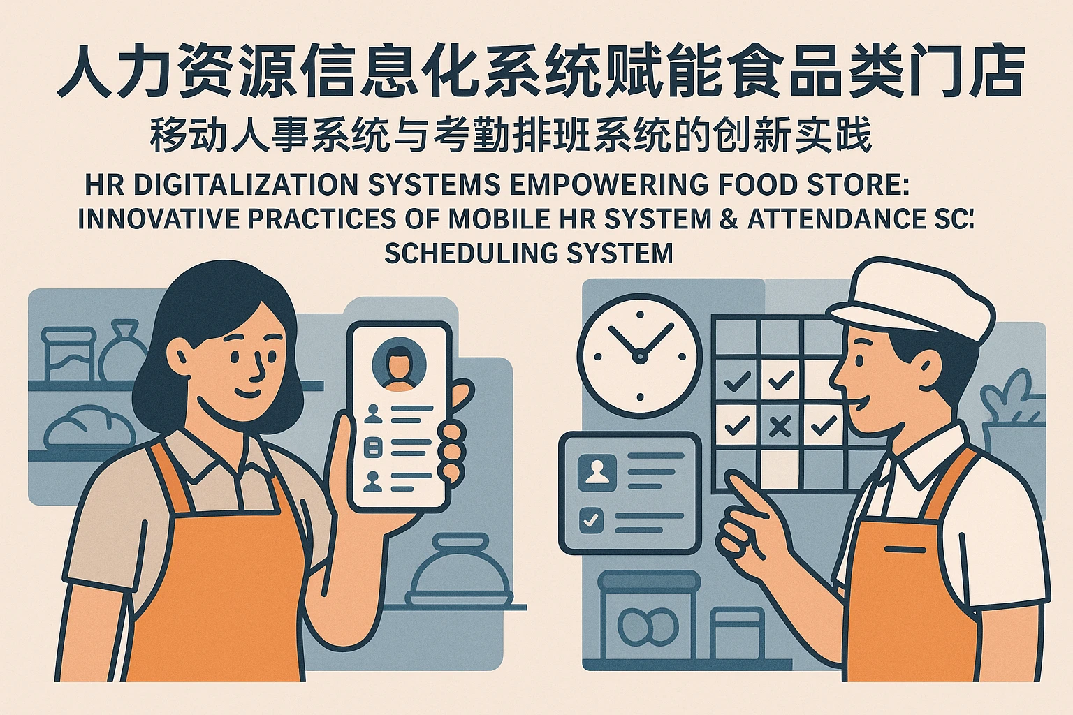 人力资源信息化系统赋能食品类门店:移动人事系统与考勤排班系统的创新实践