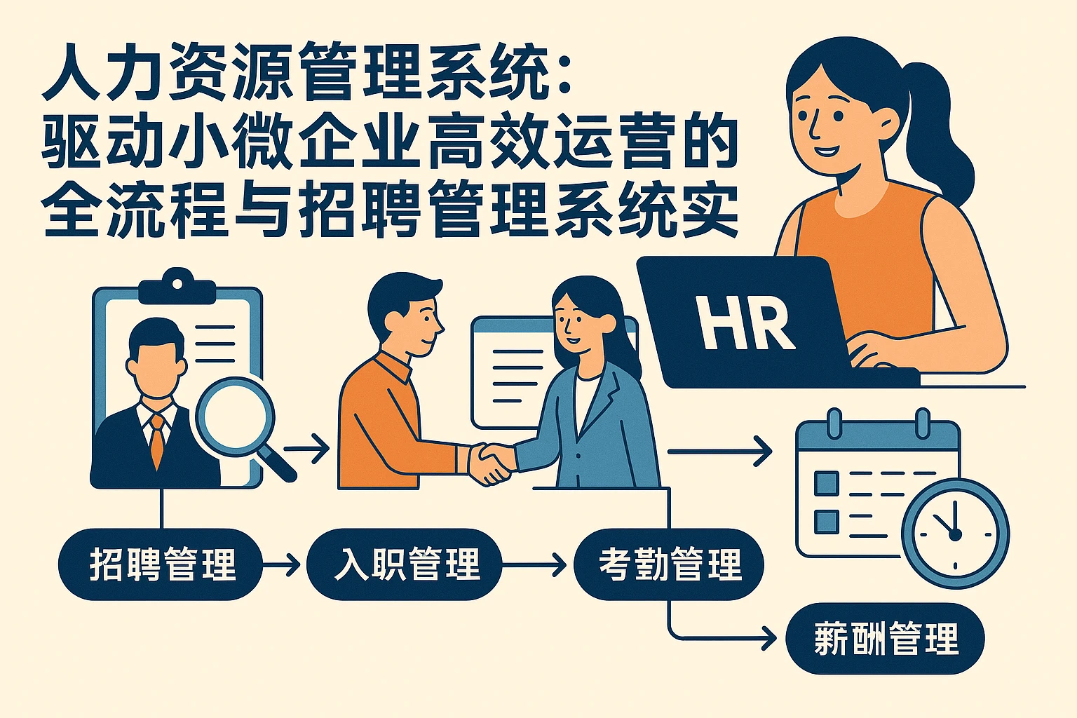 人力资源管理系统：驱动小微企业高效运营的全流程与招聘管理系统实践