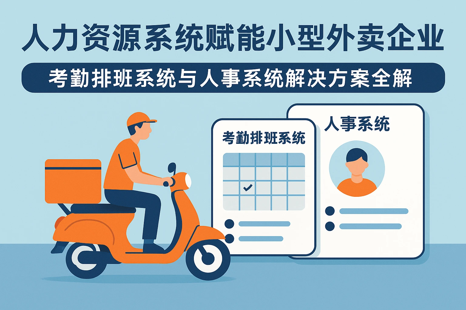 人力资源系统赋能小型外卖企业——考勤排班系统与人事系统解决方案全解