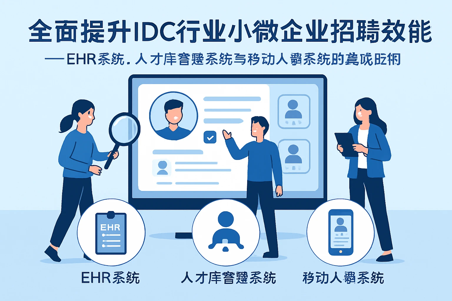 全面提升IDC行业小微企业招聘效能——EHR系统、人才库管理系统与移动人事系统的集成应用