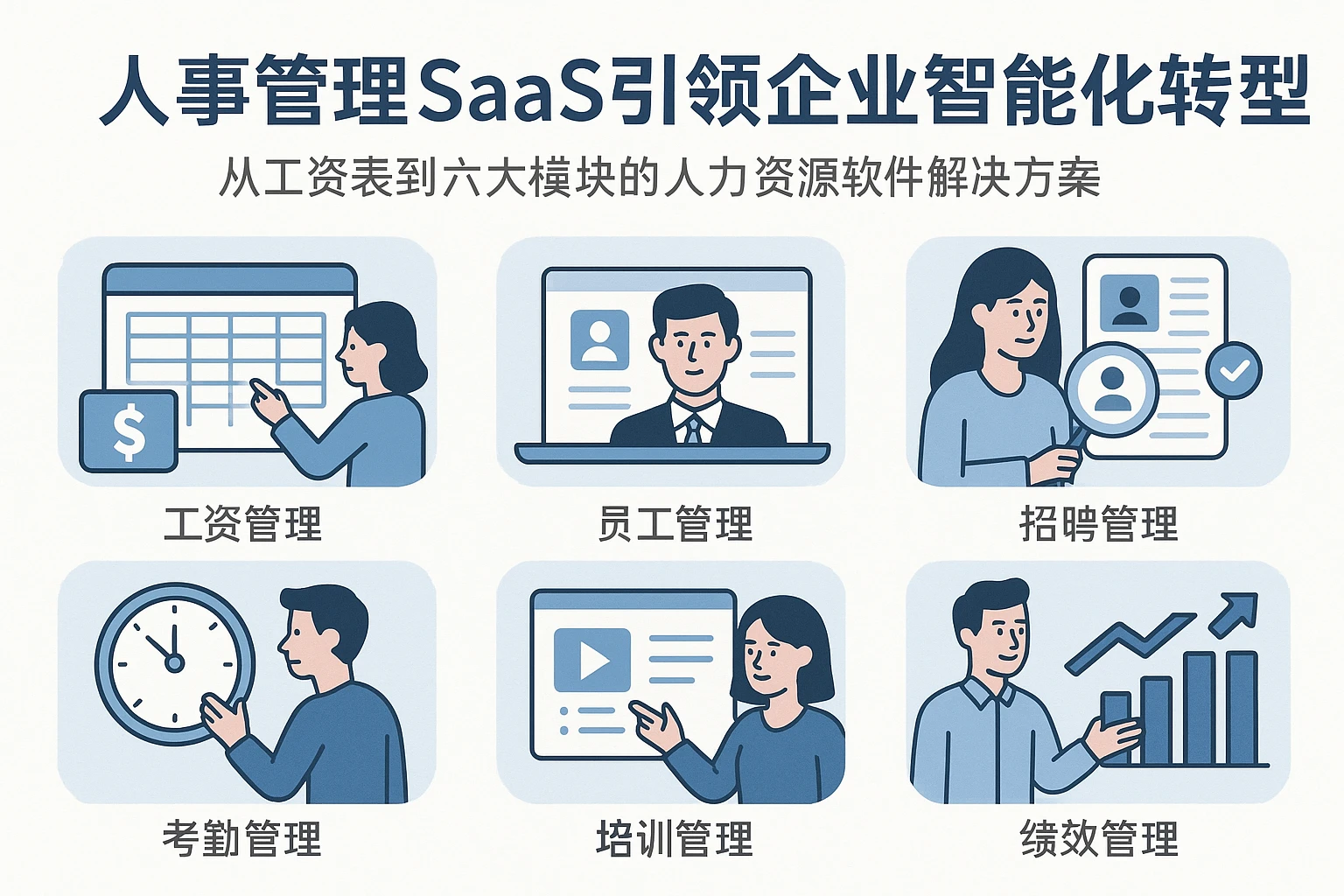 人事管理SaaS引领企业智能化转型——从工资表到六大模块的人力资源软件解决方案