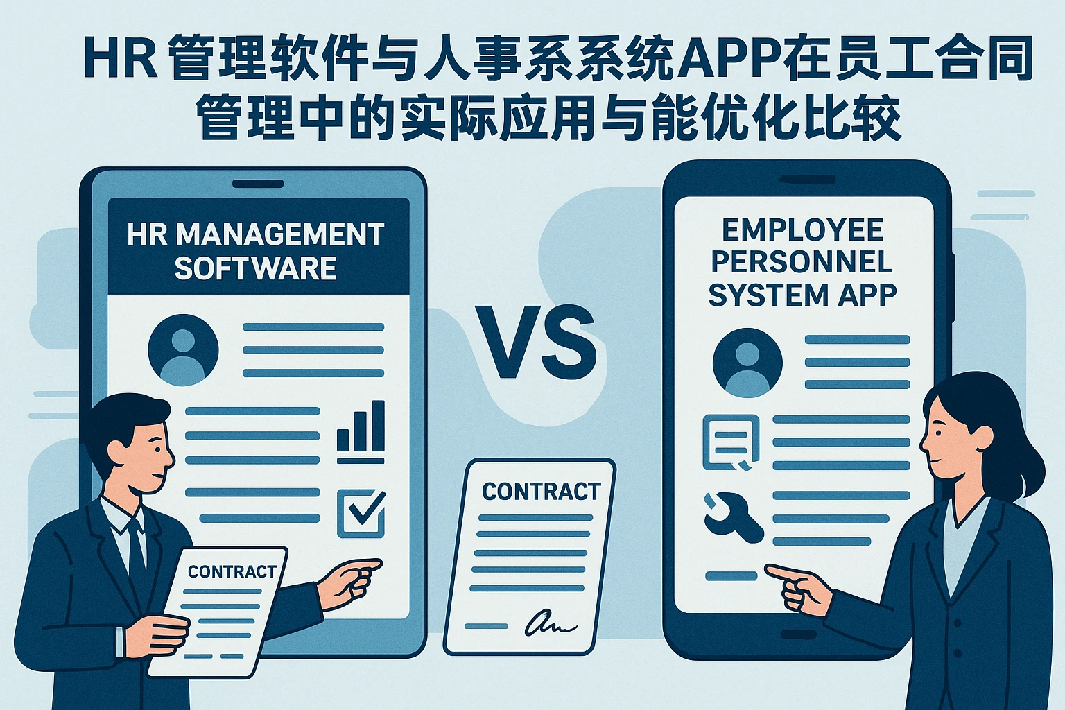 HR管理软件与人事系统APP在员工合同管理中的实际应用与功能优化比较