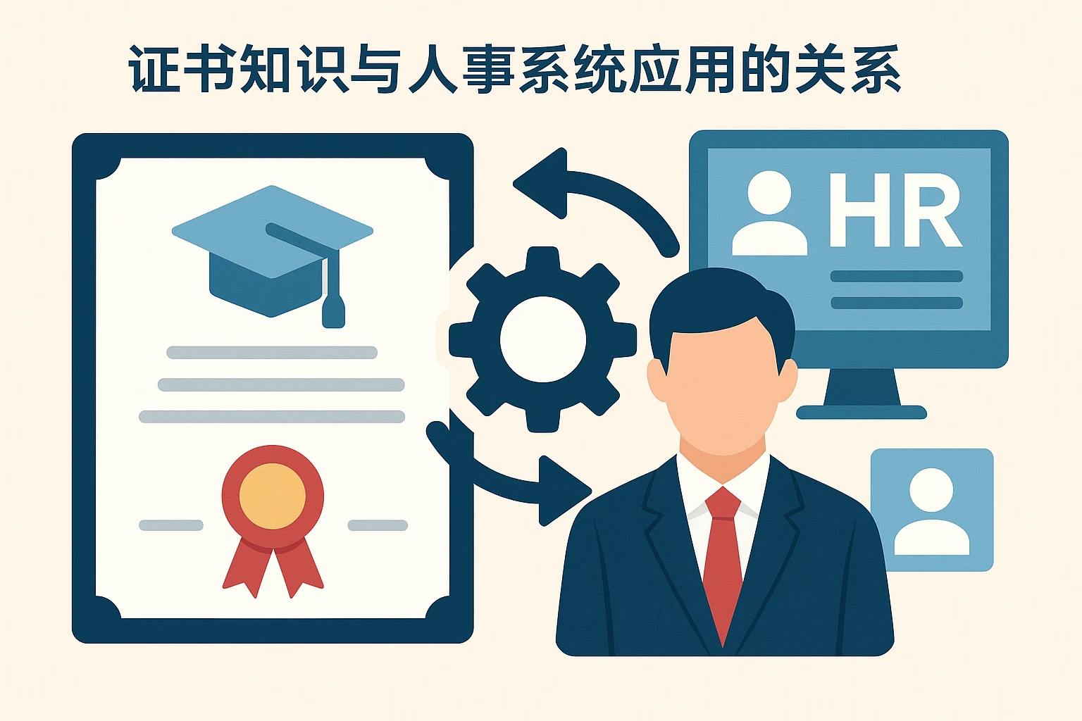 证书知识与人事系统应用的关系