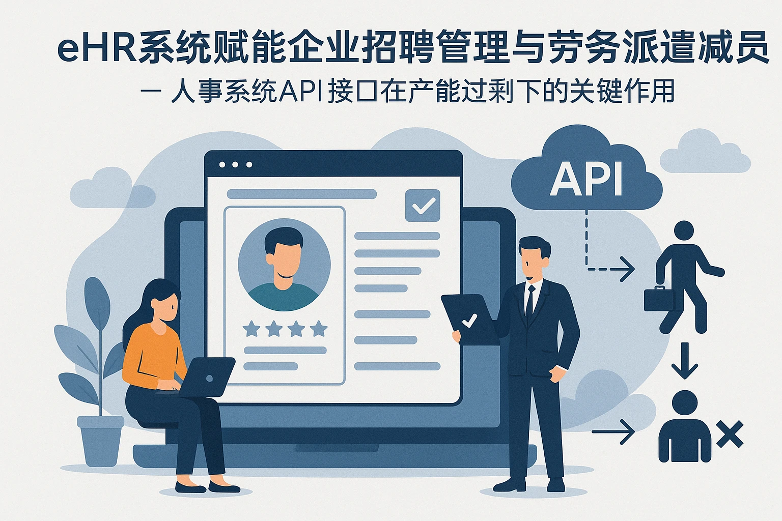 eHR系统赋能企业招聘管理与劳务派遣减员——人事系统API接口在产能过剩下的关键作用