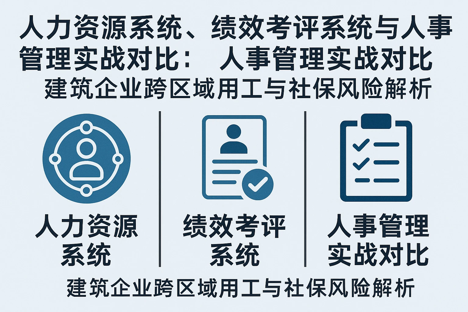人力资源系统、绩效考评系统与人事管理实战对比：建筑企业跨区域用工与社保风险解析
