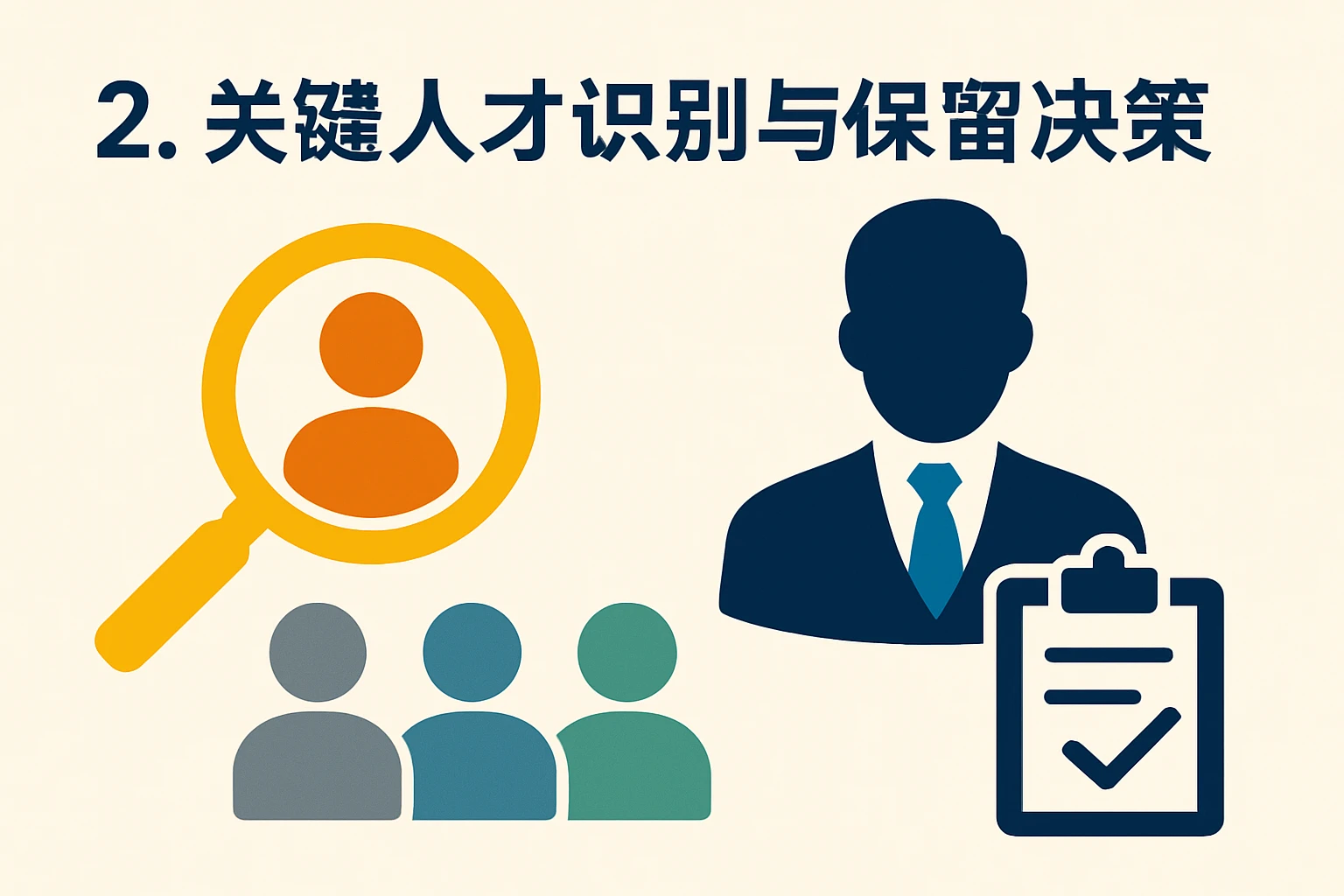 2. 关键人才识别与保留决策