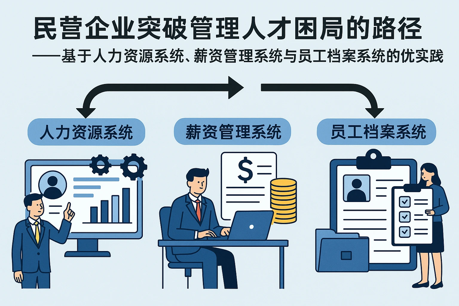 民营企业突破管理人才困局的路径——基于人力资源系统、薪资管理系统与员工档案系统的优化实践