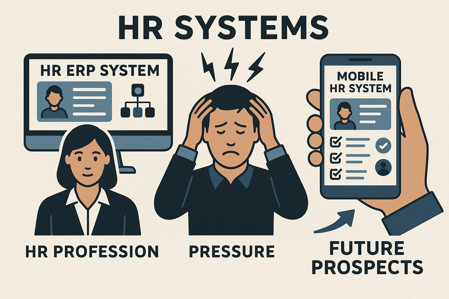 HR系统、人事ERP系统与移动人事系统：解码人力资源管理职业、压力与未来前景