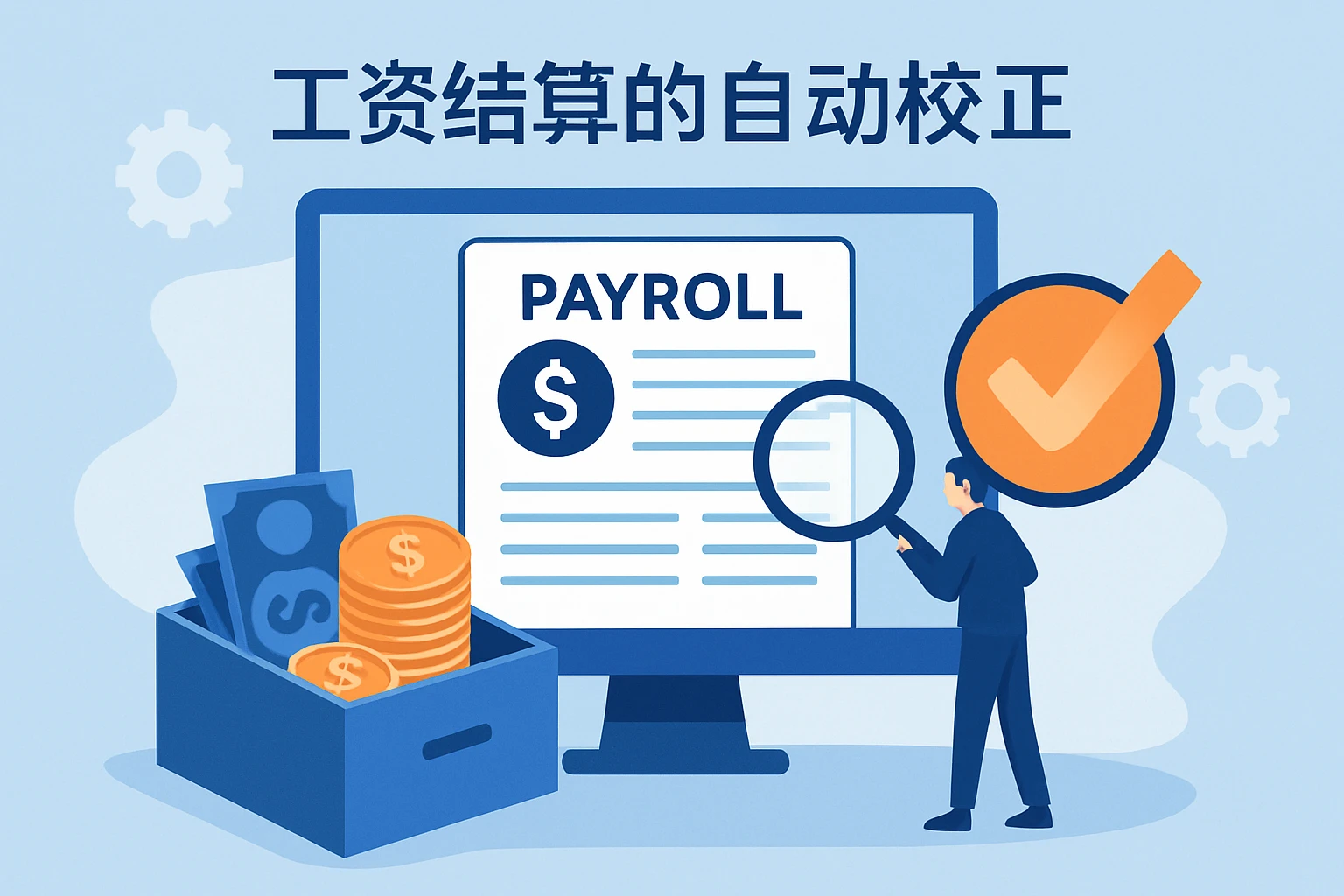 工资结算的自动校正