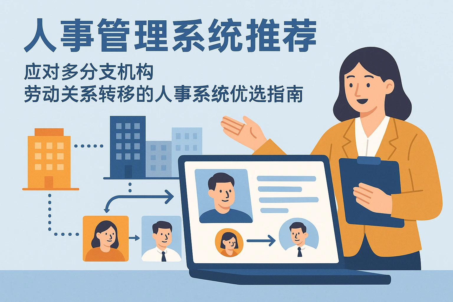 人事管理系统推荐:应对多分支机构劳动关系转移的人事系统优选指南