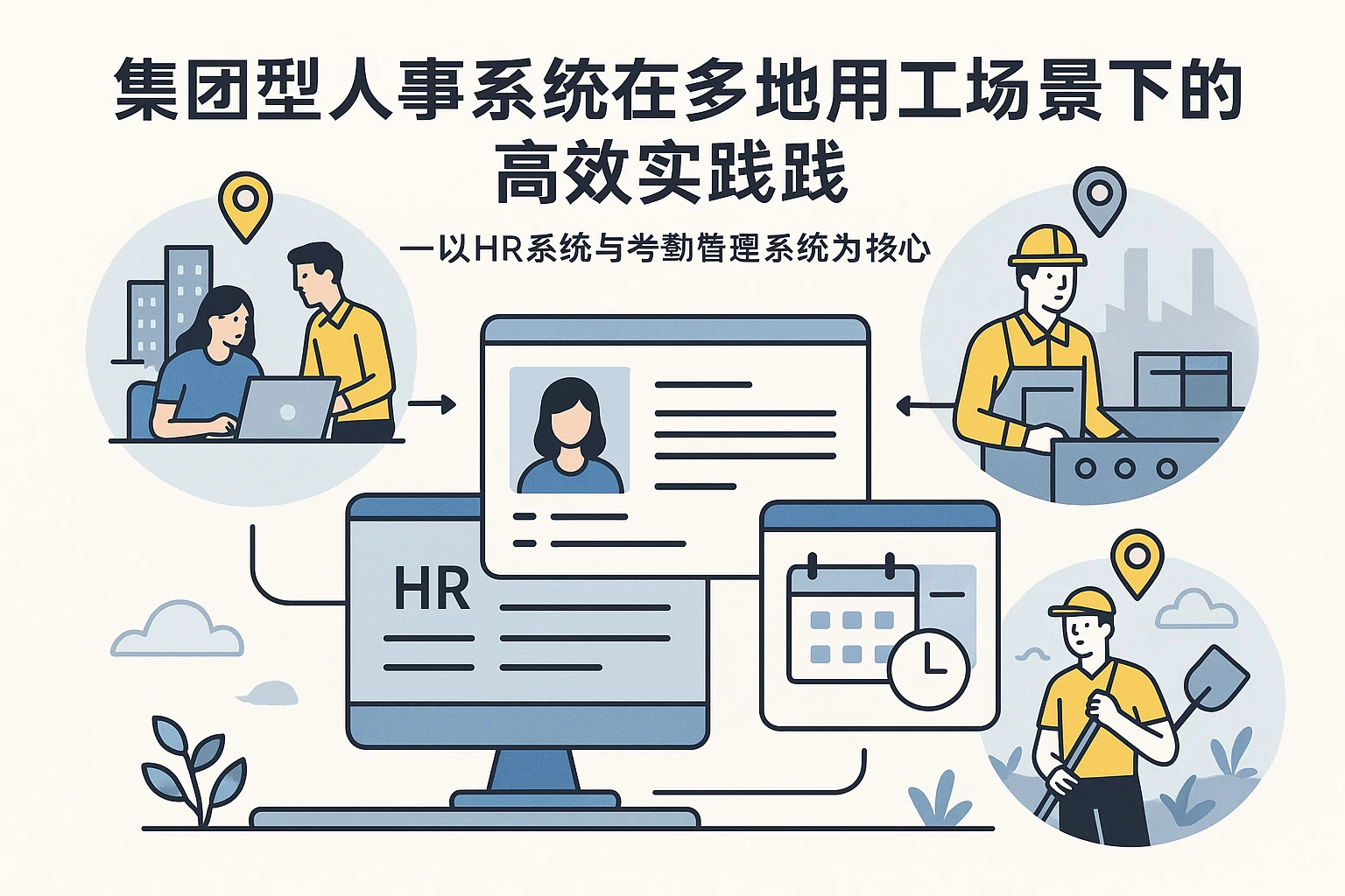 集团型人事系统在多地用工场景下的高效实践——以HR系统与考勤管理系统为核心