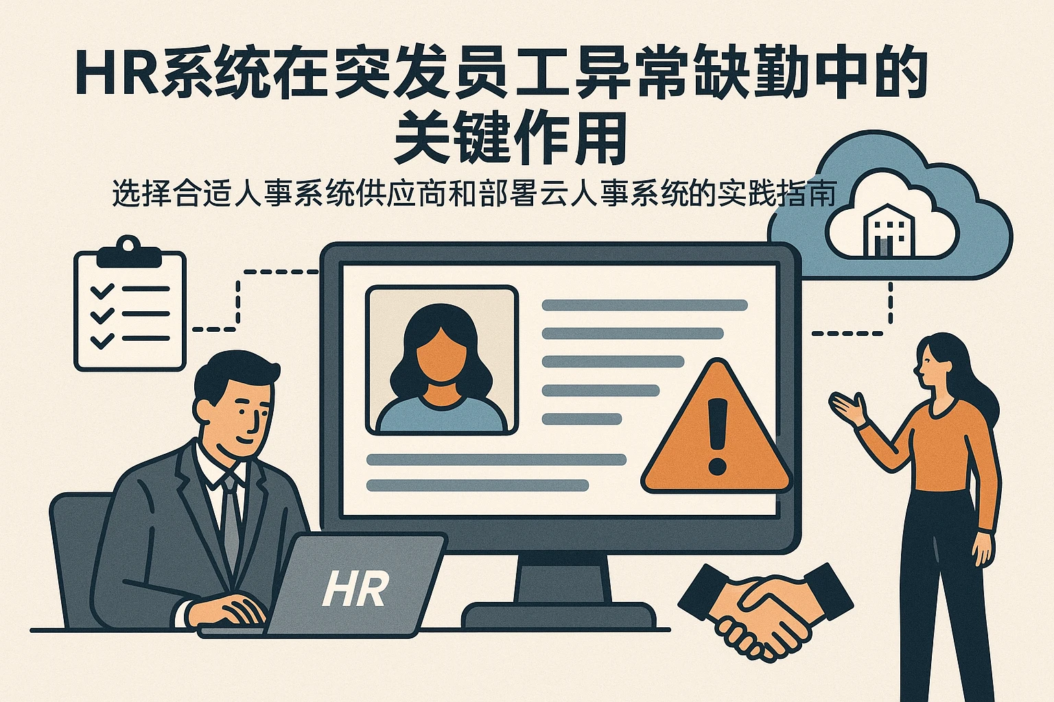 HR系统在突发员工异常缺勤中的关键作用——选择合适人事系统供应商和部署云人事系统的实践指南