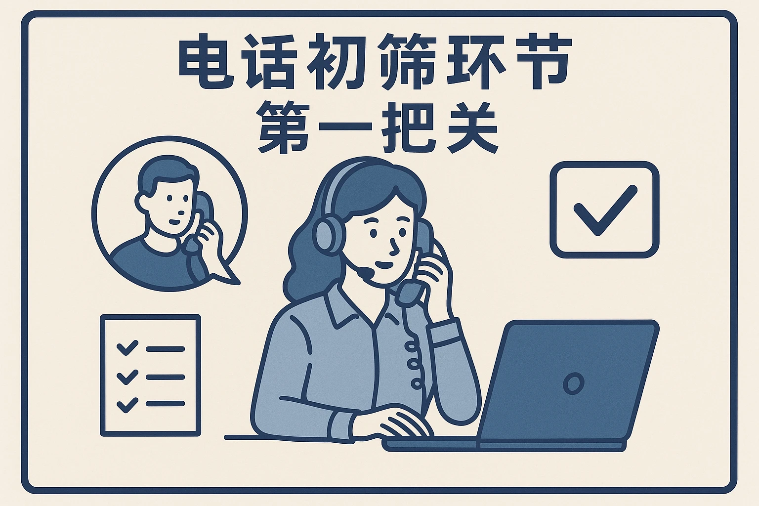 电话初筛环节：第一道把关