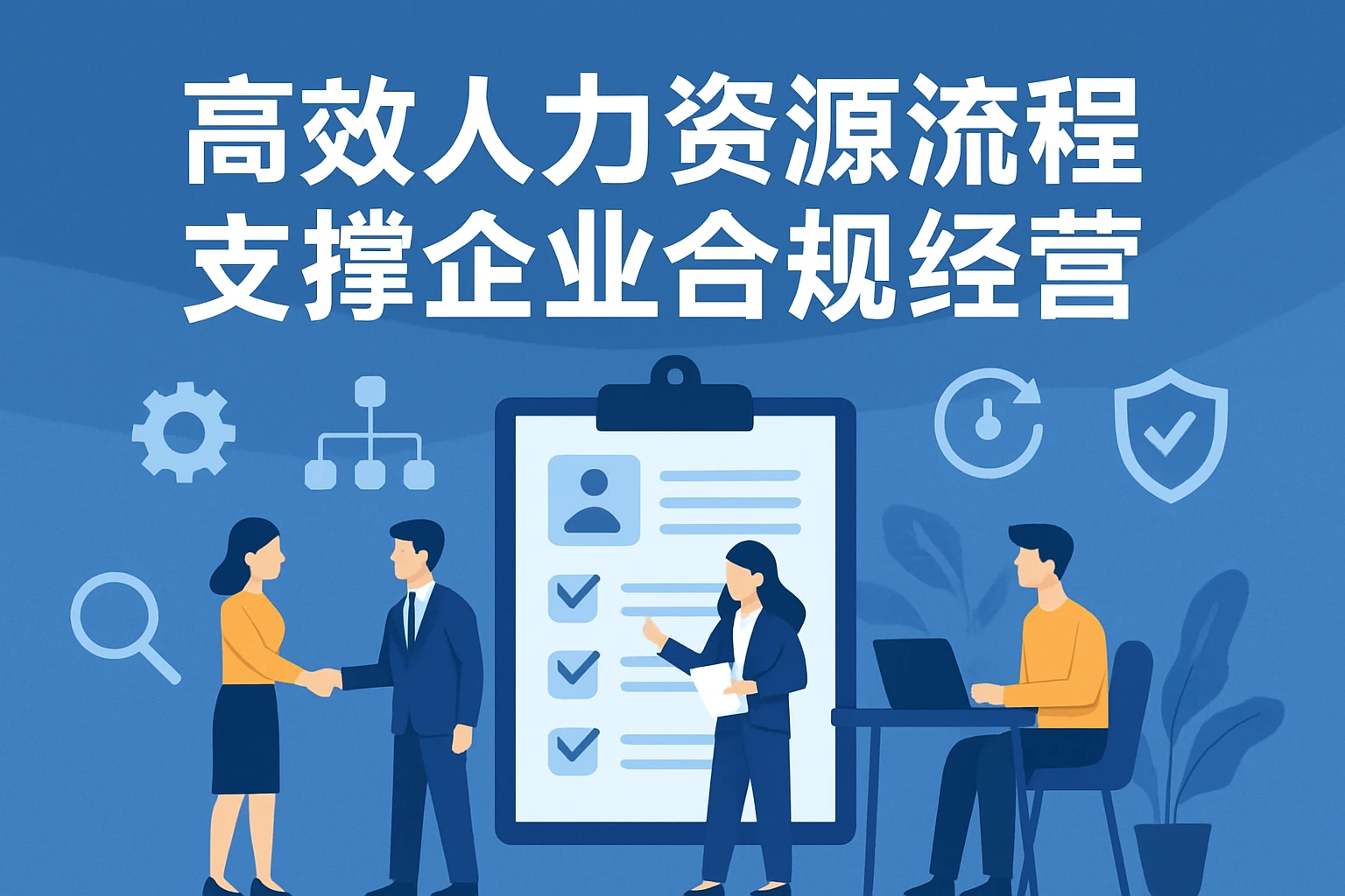 高效人力资源流程，支撑企业合规经营