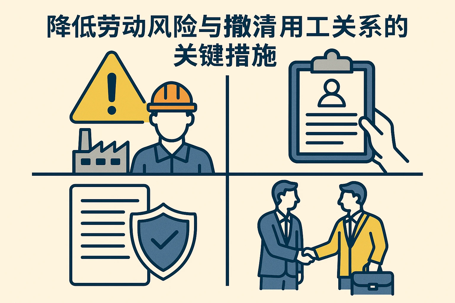 降低劳动风险与撇清用工关系的关键措施