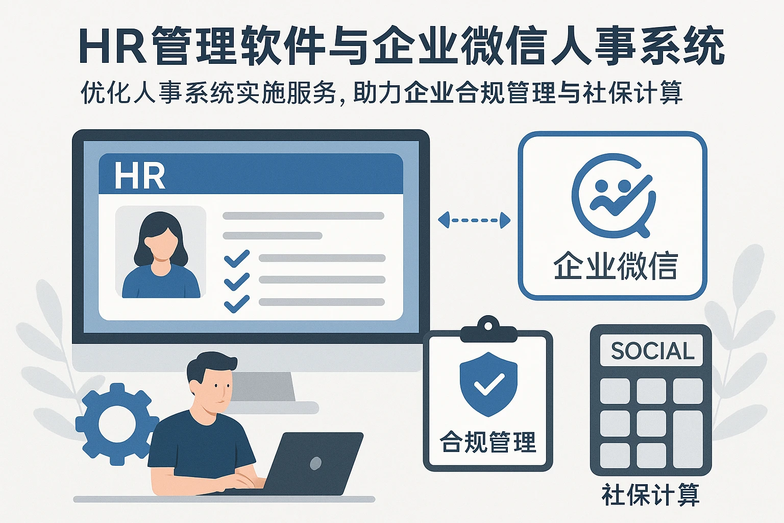 HR管理软件与企业微信人事系统：优化人事系统实施服务，助力企业合规管理与社保计算