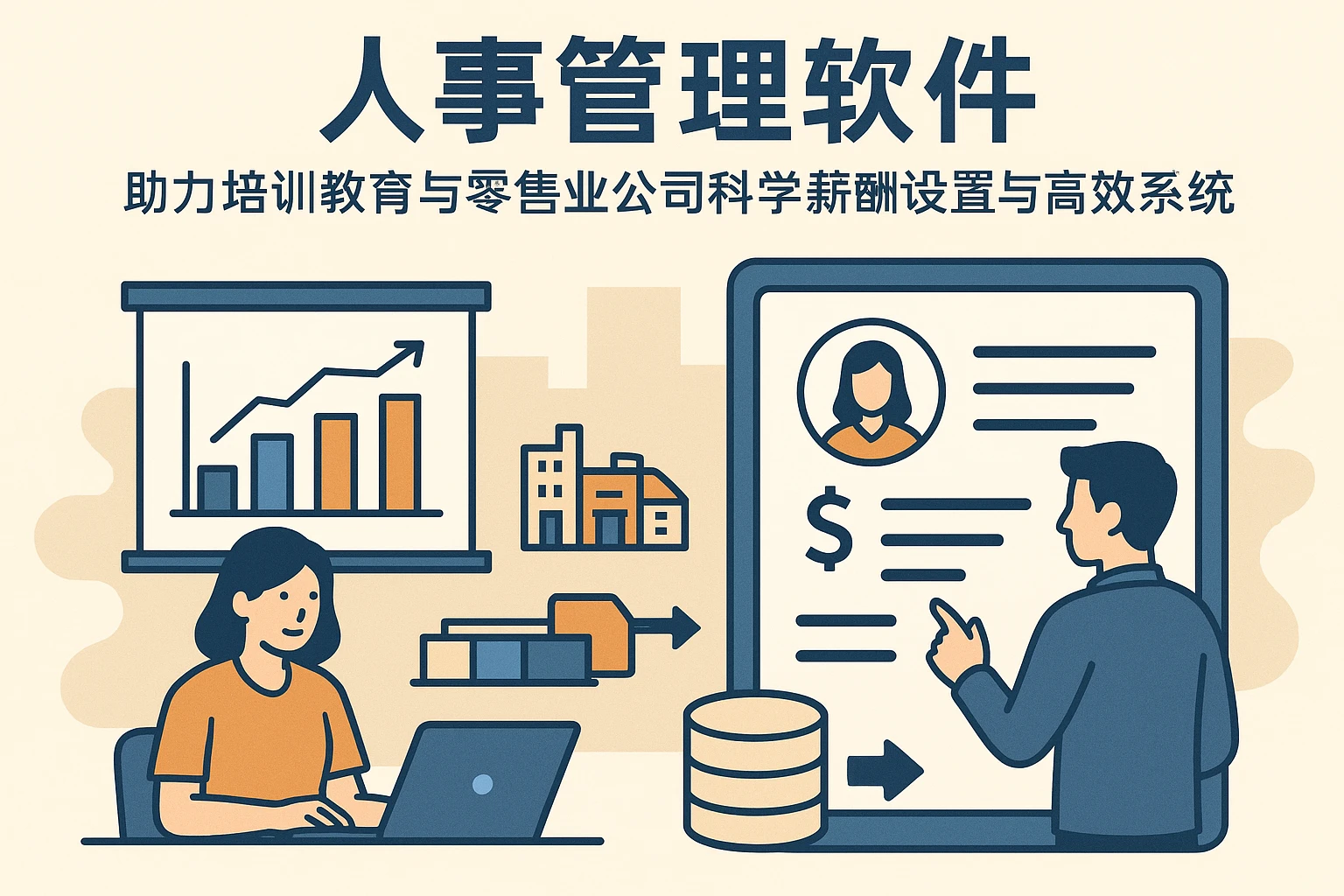 人事管理软件助力培训教育与零售业公司科学薪酬设置与高效系统数据迁移