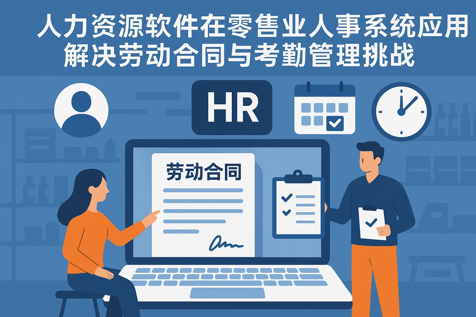 人力资源软件在零售业人事系统应用中解决劳动合同与考勤管理挑战