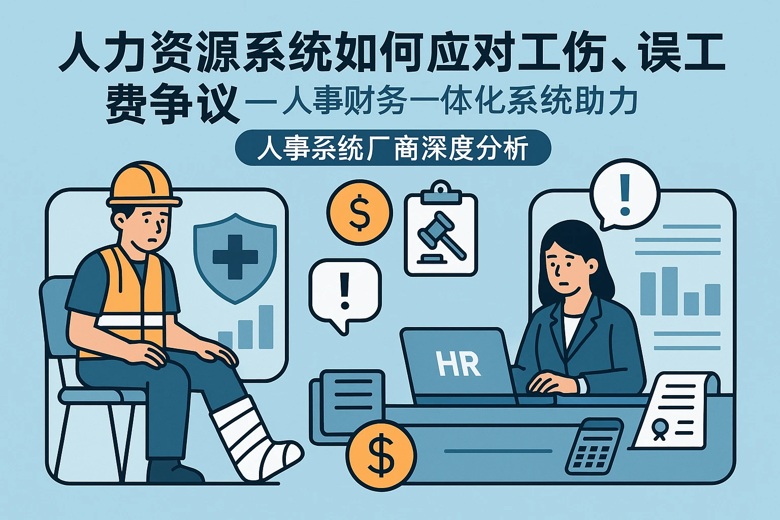 人力资源系统如何应对工伤、误工费争议——人事财务一体化系统助力合规管理|人事系统厂商深度分析