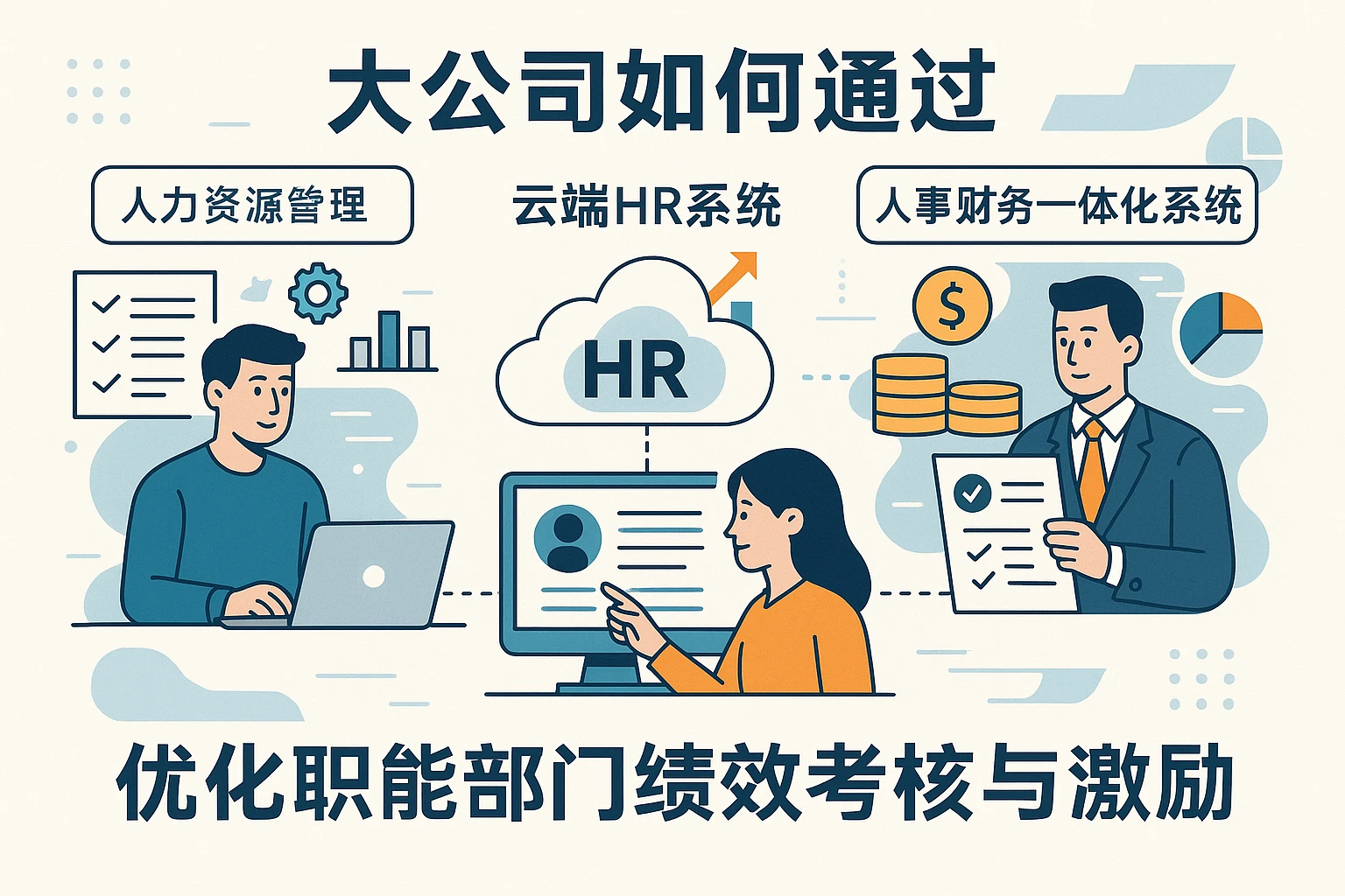 大公司如何通过人力资源管理系统、云端HR系统与人事财务一体化系统优化职能部门绩效考核与激励