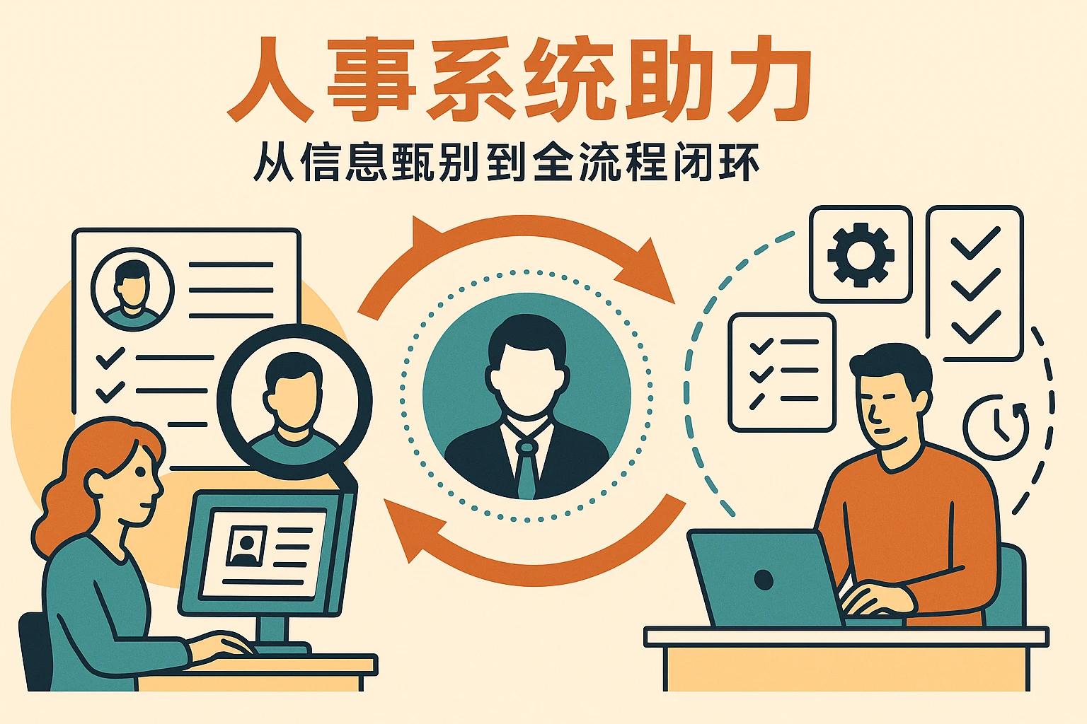 人事系统助力——从信息甄别到全流程闭环