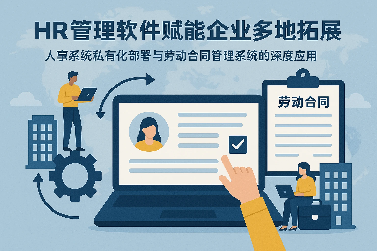 HR管理软件赋能企业多地拓展——人事系统私有化部署与劳动合同管理系统的深度应用