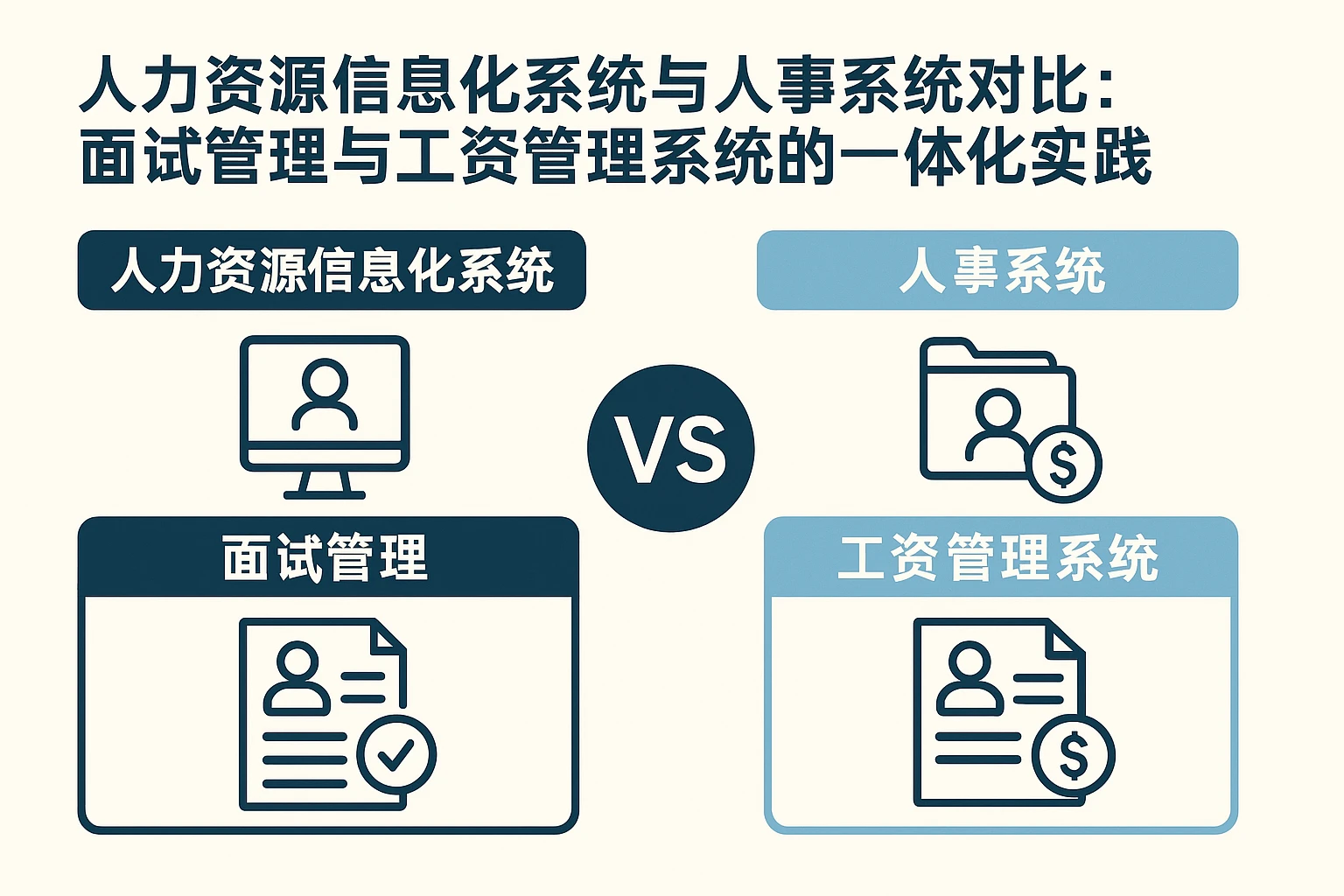 人力资源信息化系统与人事系统对比：面试管理与工资管理系统的一体化实践