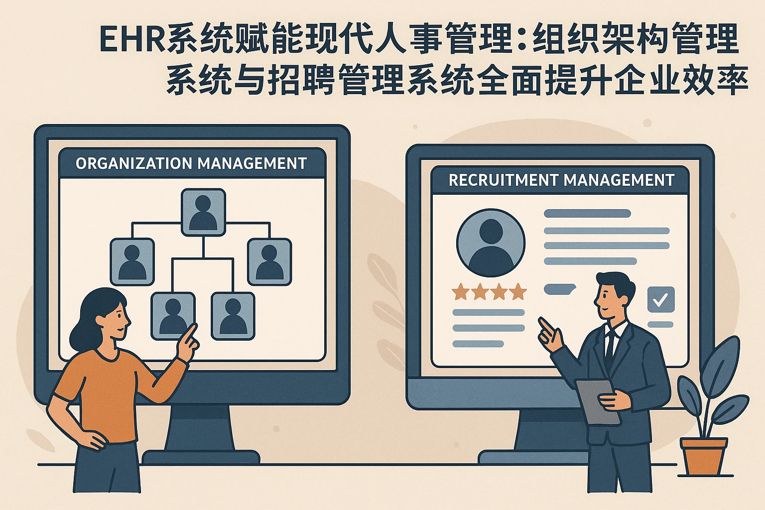 EHR系统赋能现代人事管理：组织架构管理系统与招聘管理系统全面提升企业效率