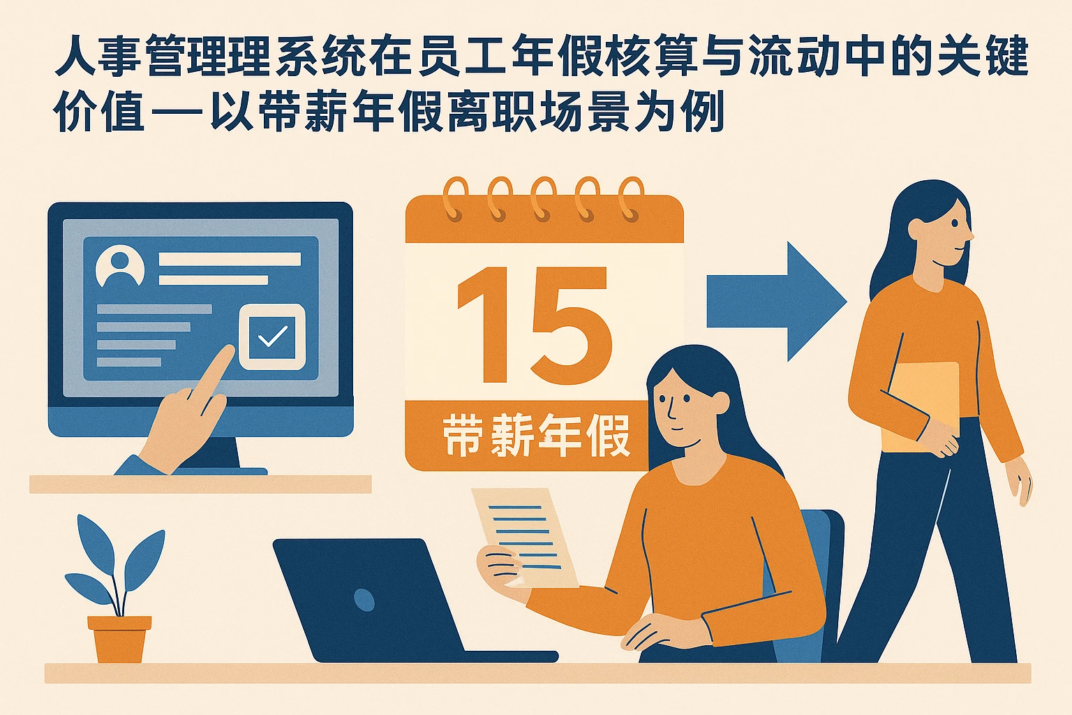 人事管理系统在员工年假核算与流动中的关键价值——以带薪年假离职场景为例