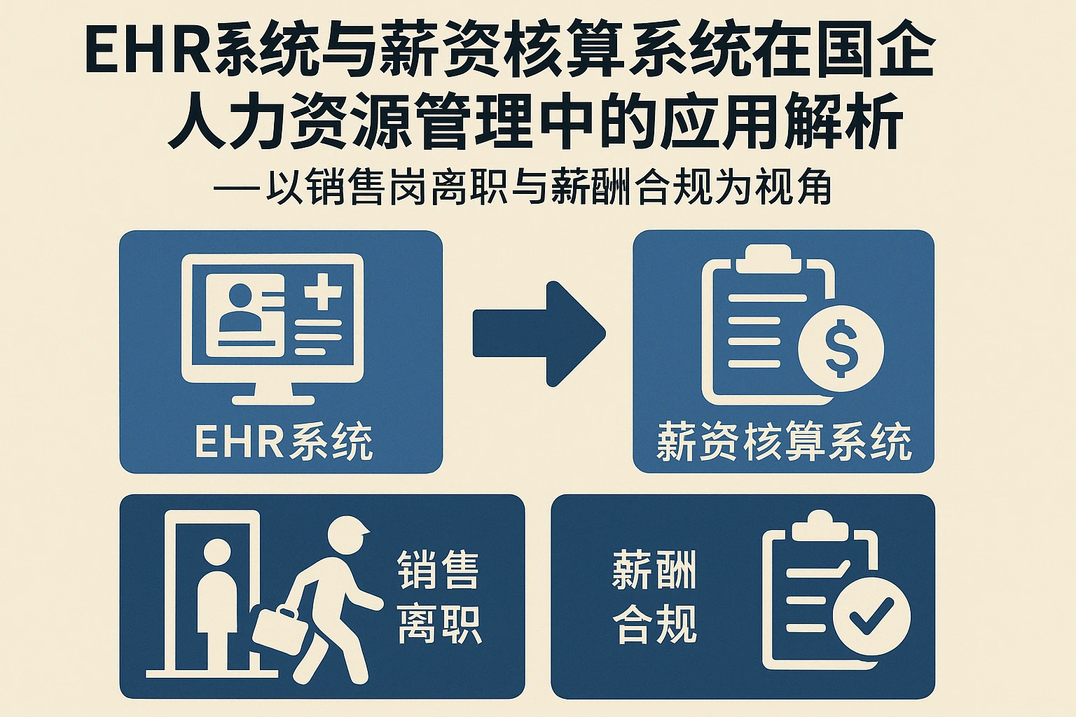 ehr系统与薪资核算系统在国企人力资源管理中的应用解析——以销售岗离职与薪酬合规为视角